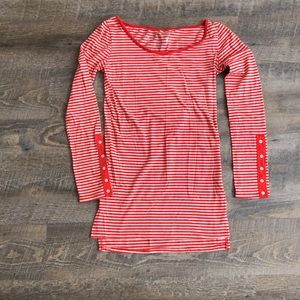 Long sleeve striped tunic